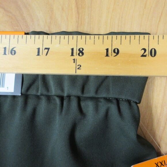 Hilary Radley Elastic Waist Pull On Stretchy Pants XXL Dark Olive Green 2XL NWT - Picture 9 of 10